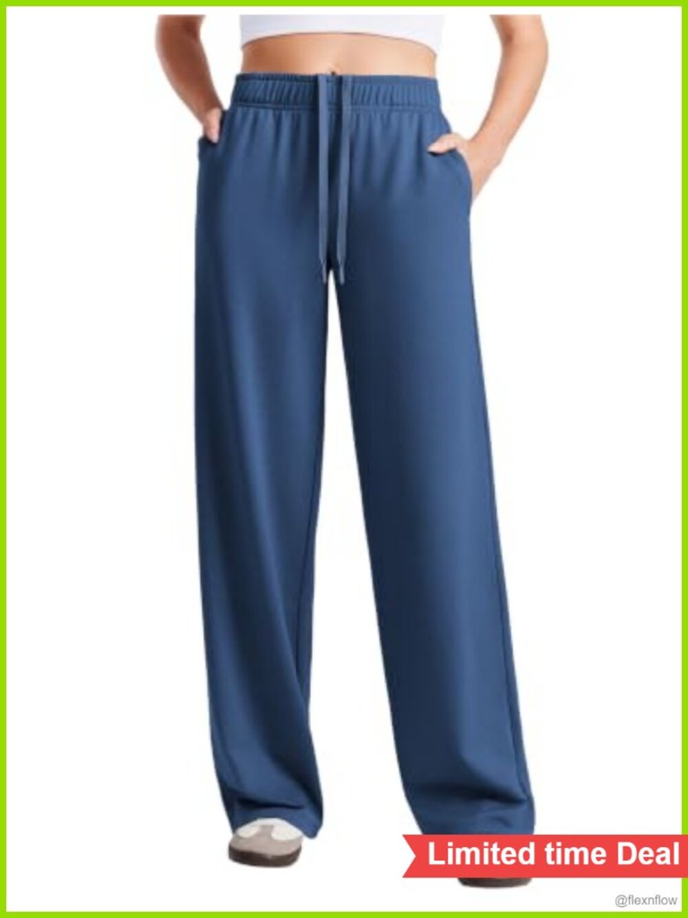 Women's Wide Leg Sweatpants High Waisted Baggy Lounge Travel Pants